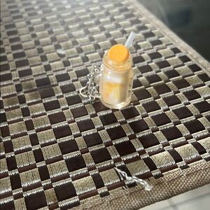 Miniature Orange Drink keychain